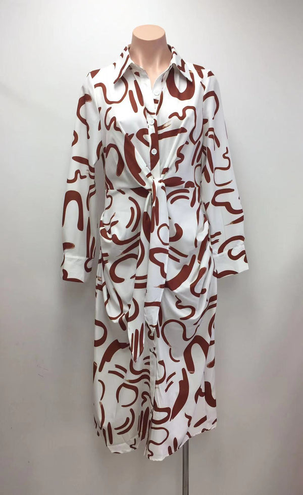 Rhea print dress
